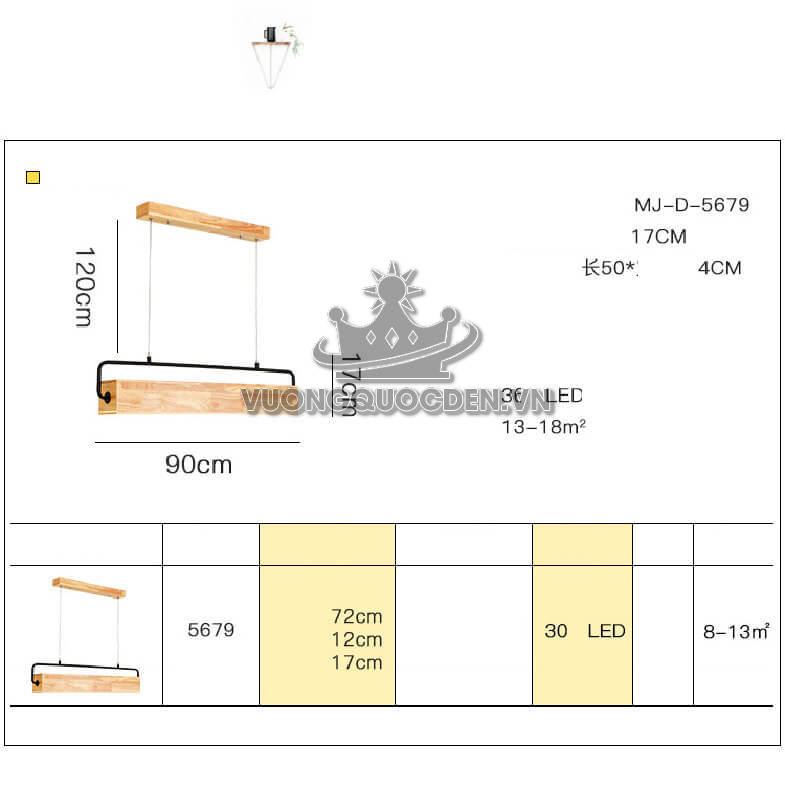 Đèn thả LED phong cách hiện đại XTE 5679-3